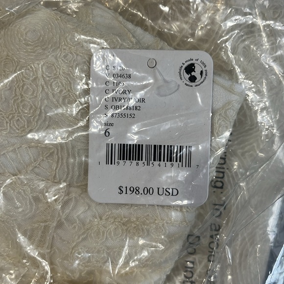 Free People Beat of the Moment Lace Maxi Skirt Sheer with shorts Size 6 NWT - Picture 14 of 14